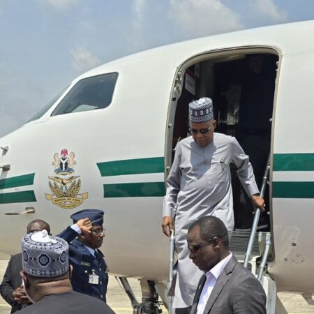 VP Kashim Shettima returns to Nigeria after UNGA Shettima