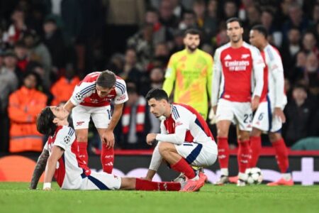 Arsenal faces injury woes ahead of key clash against Liverpool, Mikel Arteta concerned about Calafiori