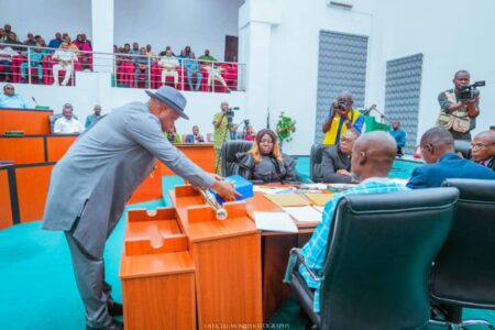 Gov Diri presents N689.4bn 2025 budget to assembly Diri