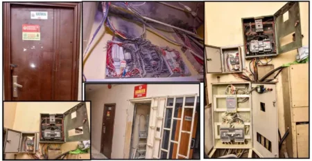 Fire outbreak at Ministry of Works headquarters