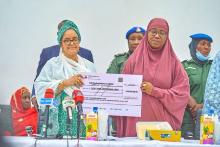 First Lady donates money, food items to victims of Jigawa tanker explosion