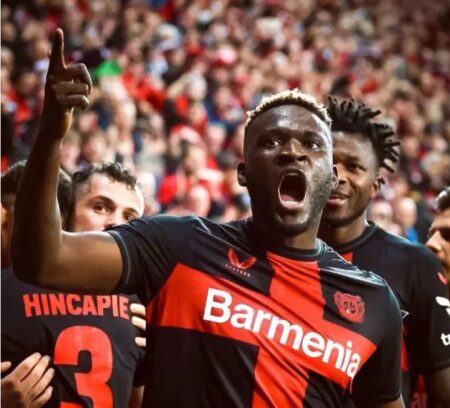 Boniface scores first Champions League goal as Leverkusen pip AC Milan 1-0