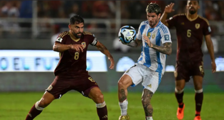 Argentina Held to 1-1 Draw by Venezuela in Messi’s Return