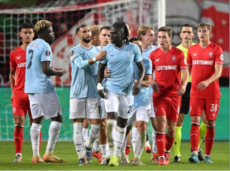 Lazio winger Loum Tchaouna suffers racial abuse during Europa League victory against Twente