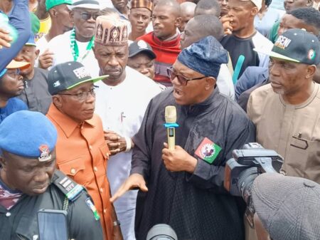 Ondo Election: Obi canvasses votes for Labour Party candidate Obi