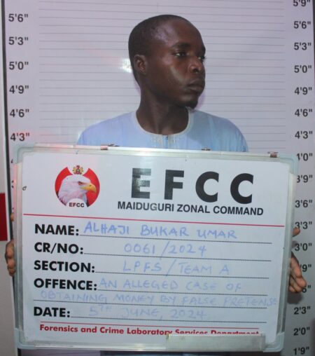 EFCC arrests internet fraudster in Abuja, arraigns land racketeer in Maiduguri EFCC