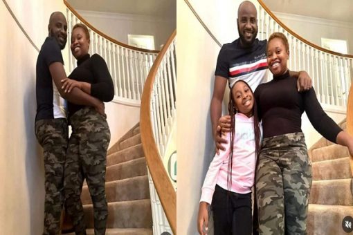 Tope Adebayo and wife Bouqi