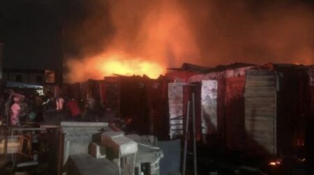 Millions lost as fire razes Lagos market