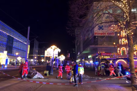 Several dead, about 60 injured as car plows into German Christmas market