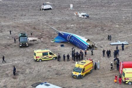 38 killed as Azerbaijan plane crashes in Kazakhstan