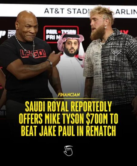 Saudi Prince offers Tyson $700m for Jake Paul rematch