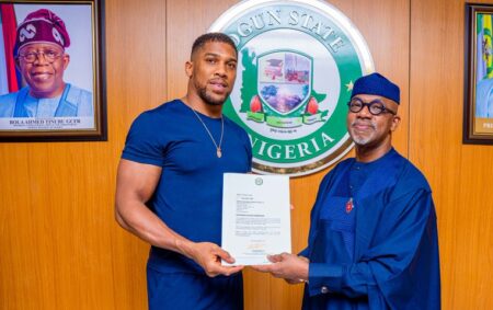 Gov Abiodun appoints Anthony Joshua as Sports Ambassador