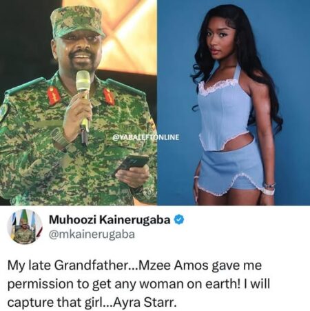I will capture Ayra Starr – Ugandan President’s son