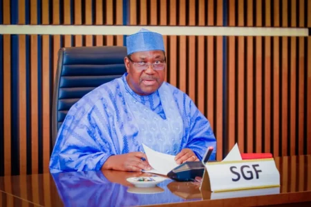 Nigeria’s challenges didn’t begin with Tinubu – SGF Akume SGF George Akume speaks at Nigeria’s 65th Independence Day service, urging support for President Tinubu’s reforms and national unity.