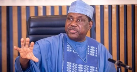 SGF George Akume criticises Peter Obi, questions his leadership record SGF George Akume speaks to journalists in Abuja, criticising Peter Obi's leadership record.