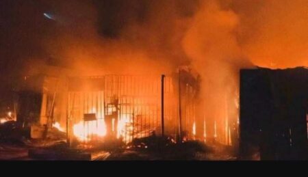 Massive fire destroys NSIPA warehouse in Abuja
