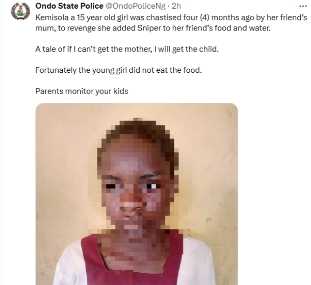 Screenshot 2024-12-07 at 18-56-51 Police Arrest 15-year-old Girl For Putting Sniper In Her Friend's Food And Water - Crime - Nigeria