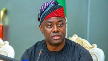 Bandits fleeing N’West seek refuge in Oyo,says Makinde   Oyo State Governor Seyi Makinde addressing party members ahead of the PDP national convention in Ibadan, 2025.