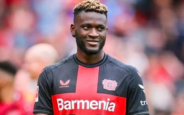 Bayer Leverkusen player and Nigerian Super Eagle Forward Victor Boniface 