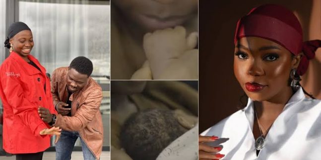 Taaooma and Husband Abula with their new born baby
