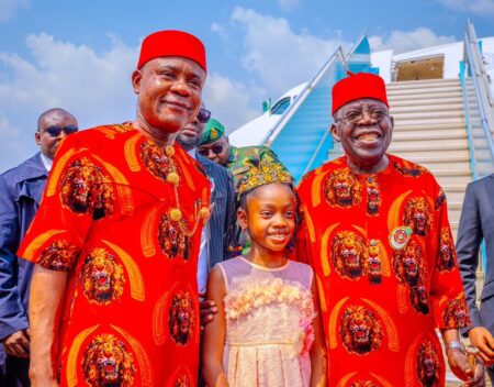 JUST IN: Tinubu arrives Enugu for major projects commissioning