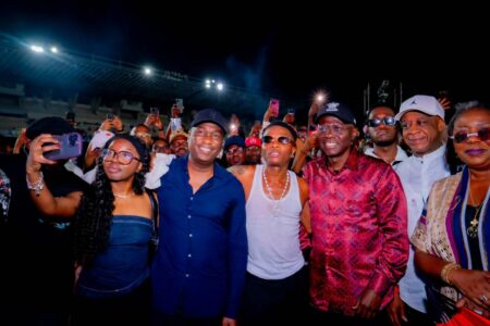 Greater Lagos Countdown: Wizkid, Burna Boy captivate Sanwo-Olu, fans