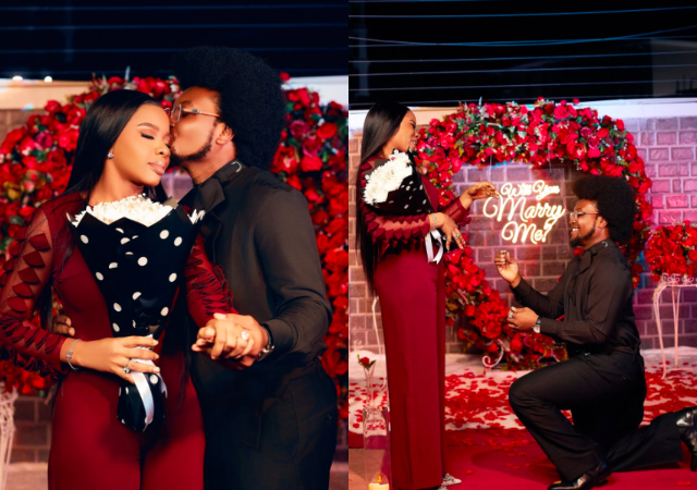 Comedian Deacon Famous and lover Mawusi Faith.
Source: Instagram: deacon_famous