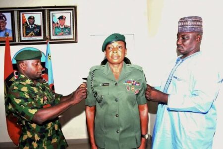 Hajara Egbunu becomes first female Infantry Corps Army Warrant Officer Warrant officer