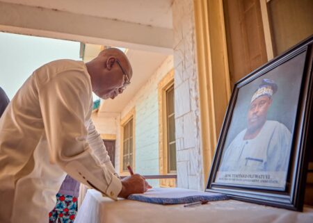 Ondo gov declares 3 days of mourning for late SSG