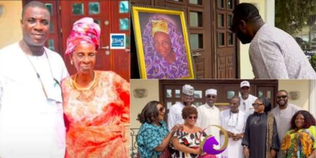 Femi Adebayo, Mercy Aigbe, Eniola Badmus, others pay condolence visit to Kwam 1