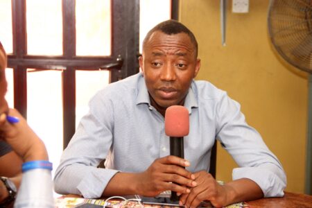 BREAKING: Court grants Sowore N10m bail  Sowore speaks at police pension protest in Abuja.