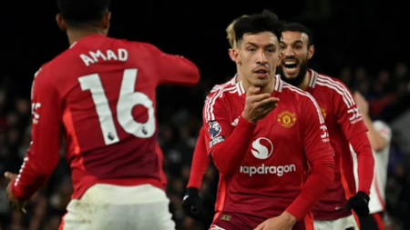 Fulham 0-1 Manchester United: Martinez secures win, Rashford absent again