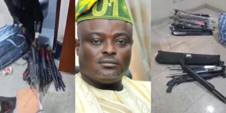 LAGOS ASSEMBLY: DSS recovers guns, ammunition from Obasa’s CSO office