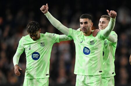 Torres hat-trick leads five-star Barca to 5-0 cup win over Valencia