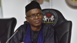 ICPC officials documenting items seized from Nasir El-Rufai’s residence in Abuja during corruption investigation.