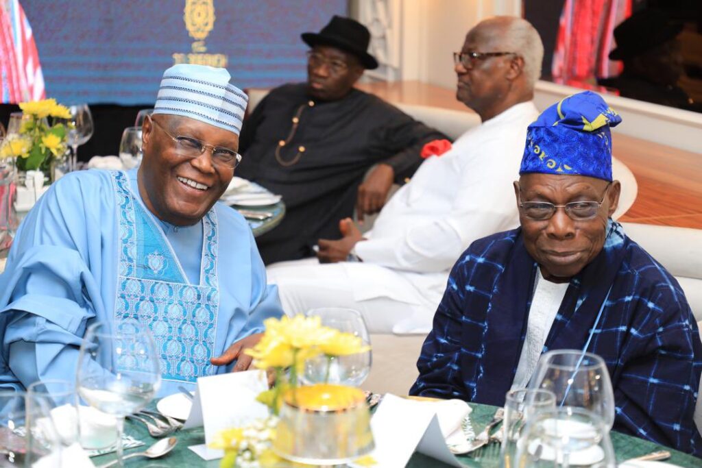 Obasanjo hosts Jonathan, Atiku, Saraki, others at Lagos dinner
