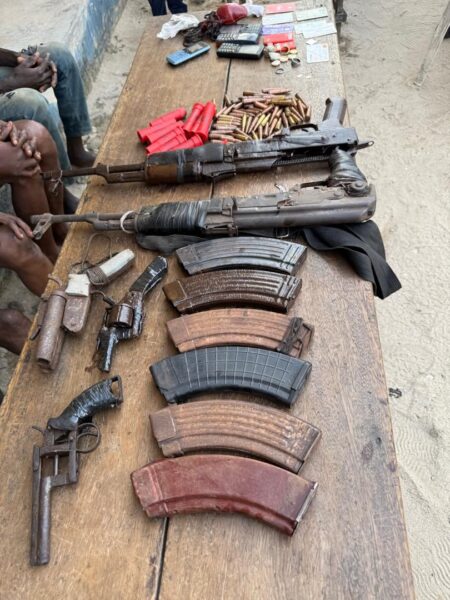 Police arrest 5 suspects in murder of Rivers CSO, son, recover arms Arms recovered in Rivers