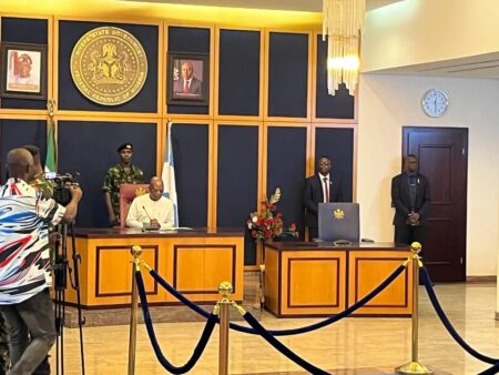 Sole administrator Ibok-ete Ibas arrives in Rivers state to resume duties