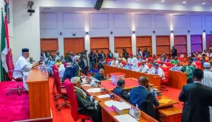 Senate approves Oyewole’s appointment as Supreme Court Justice Nigerian Senate in session debating security reforms and the Safe School funding probe.