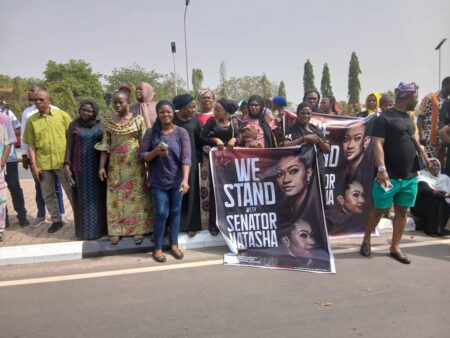 Protests erupt over Natasha’s allegations against Akpabio