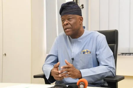 Minister of Finance, Wale Edun, speaking at the Second Quarter 2025 Citizens and Stakeholders’ Engagement Session in Abuja, highlighting Nigeria's revenue growth and economic reforms.