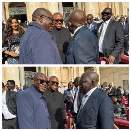 Bola Tinubu, Peter Obi and Kayode Fayemi
