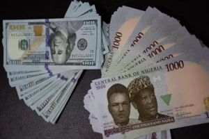 The rate of dollar to naira
