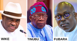 Fubara, Tinubu and Wike