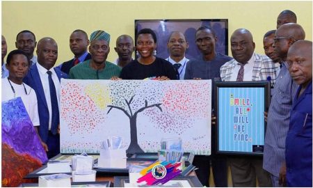 OAU student donates 25 artworks, 500 healing cards to varsity clinic OAU