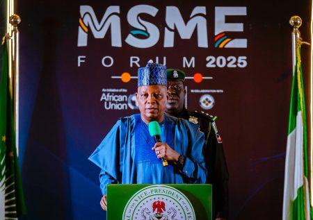 Shettima urges integration of informal economy into Africa’s trade framework Kashim Shettima at the opening of the 4th African Union Micro, Small and Medium Enterprises (MSMEs) Forum