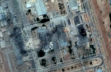 Iran exploded site