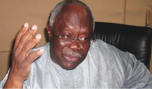 Bode George speaking on television, reflecting on Muhammadu Buhari’s impact on Nigeria’s electoral reforms and the failure of the 2023 election process.