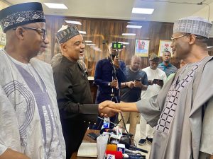 INEC, PDP hold crucial talks over national secretary crisis INEC Chairman Mahmood Yakubu and PDP leaders