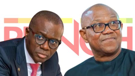Lagos govt responds to Obi over brother’s property demolition Peter Obi and Babajide Sanwo-Olu
